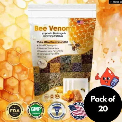 Vee Vesom Lymphatic Daiamage & Sliming Patches (20 Patches) b1s18a-ff