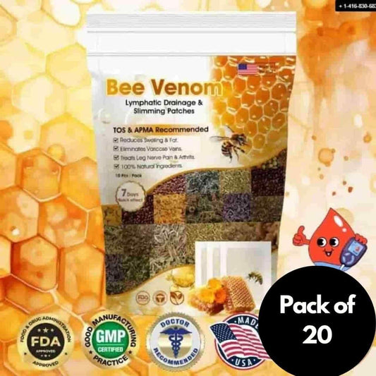 Vee Vesom Lymphatic Daiamage & Sliming Patches (20 Patches) b1s18a-ff