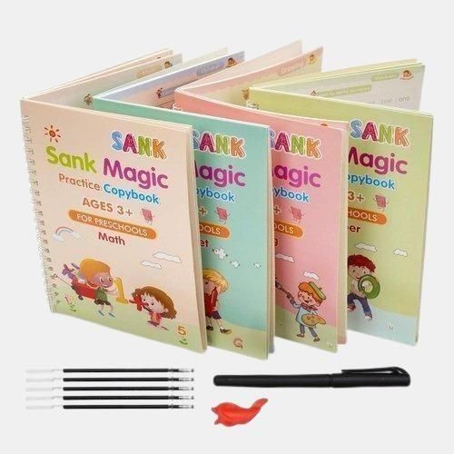 Sank Magic Practice Copybook (4 BOOKS,1 PEN,1 GRIP,10 REFILL) b1s18a-ff