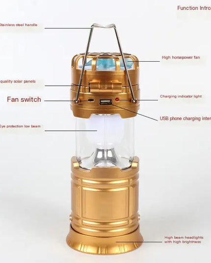 EcoBright Camping FanLight