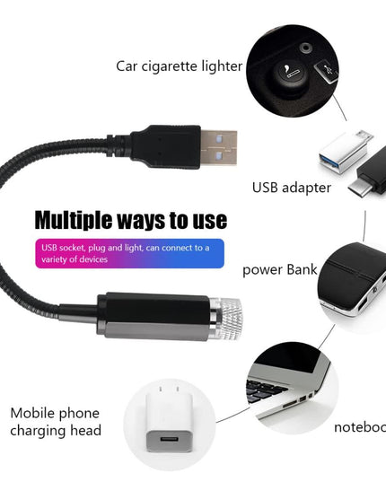 Car USB Light Projector b1s18a-ff