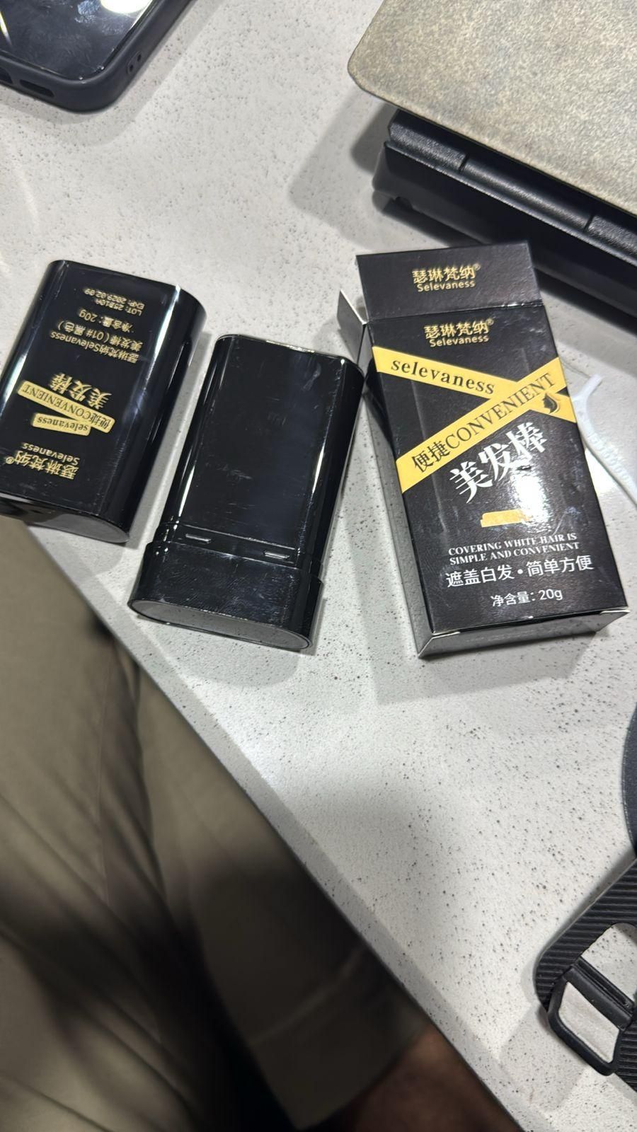 Covering White Hair is Simple and Convenient 20gm - Black b1s18a-ff