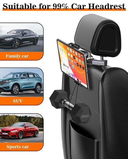 Car Headrest Phone/Tablet/iPad Holder b1s18a-ff