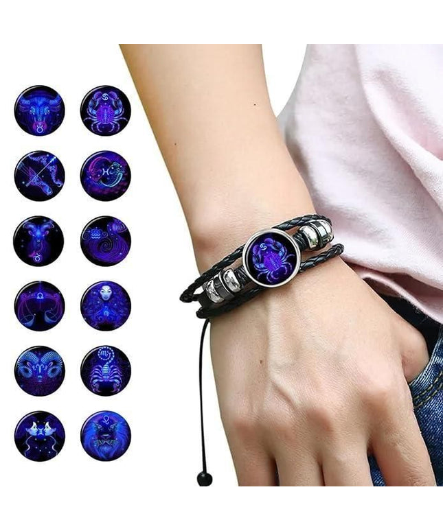 Guardian Bracelet Black Leather Bracelet Adjustable b1s18a-ff
