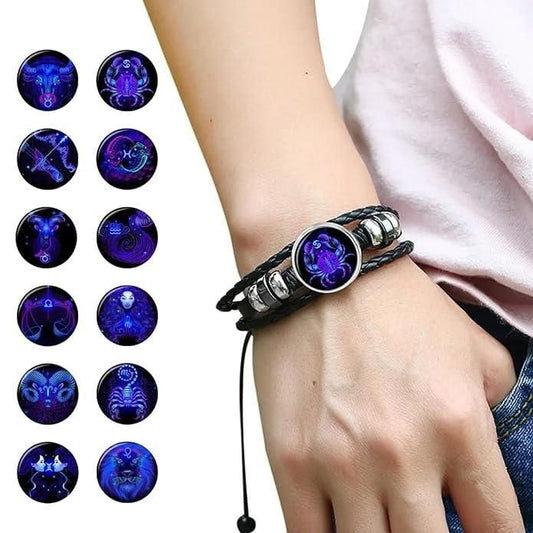 Guardian Bracelet Black Leather Bracelet Adjustable b1s18a-ff