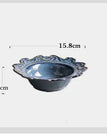 Baroque plate blue 6 inches