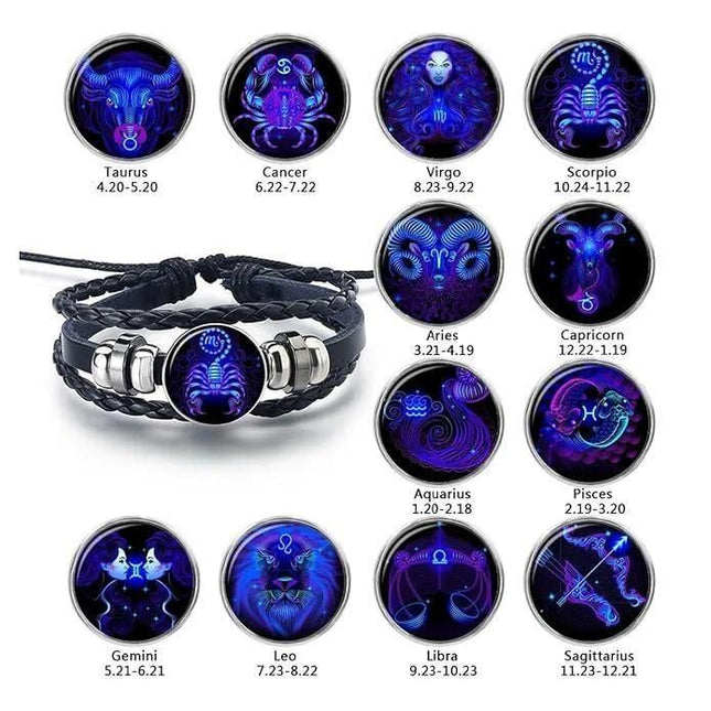 Guardian Bracelet Black Leather Bracelet Adjustable b1s18a-ff