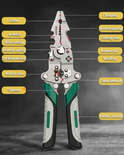 Foldable Multi-Tool Pliers for Electricians (Pack of 1) b1s18a-ff