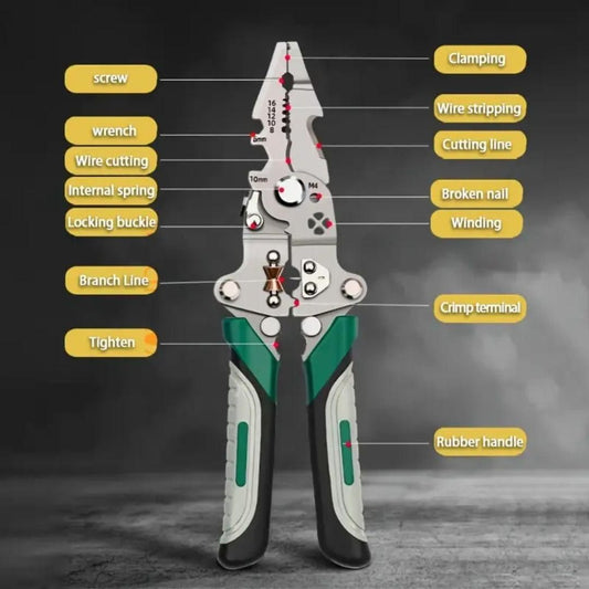 Foldable Multi-Tool Pliers for Electricians (Pack of 1) b1s18a-ff