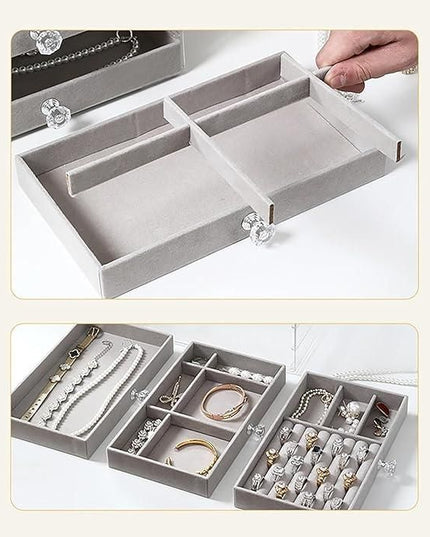 3 Layer Jewellery Storage Box b1s18a-ff