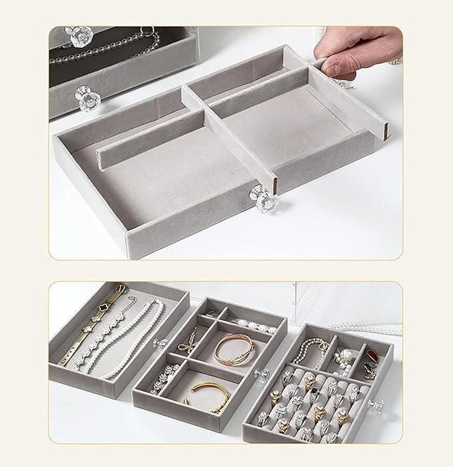 3 Layer Jewellery Storage Box b1s18a-ff