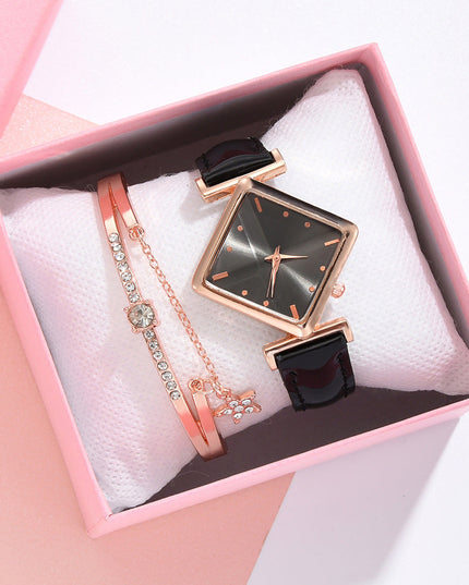 Square head quartz watch set NexivoEdge