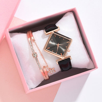 Square head quartz watch set NexivoEdge