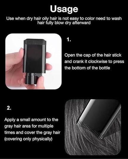 Covering White Hair is Simple and Convenient 20gm - Black b1s18a-ff