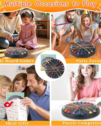 Rope Sorting Puzzle, Brainy Teaser Rope Strategy Board Game Logic Knots Untangling Table Toy b1s18a-ff