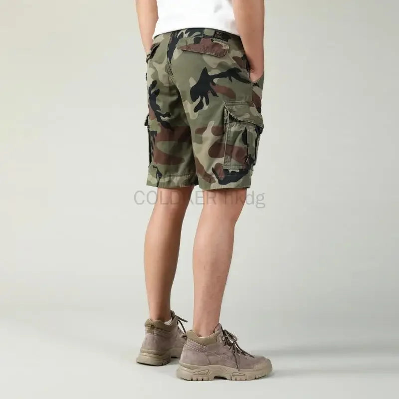Camouflage Cargo Shorts for Men Summer Casual Shorts Mens Brand Short Pants Multi-pocket Outdoor Clothing Cargo Pants Man NexivoEdge