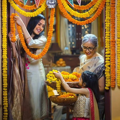 Diwali French Marigold Halloween Day Of The Dead Wedding Flower Strip NexivoEdge