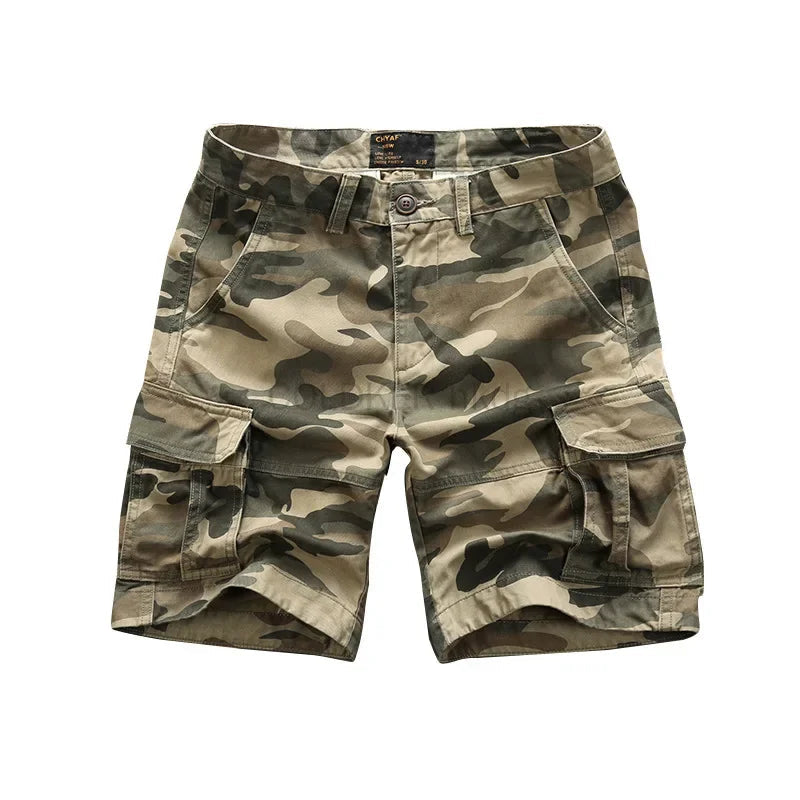 Camouflage Cargo Shorts for Men Summer Casual Shorts Mens Brand Short Pants Multi-pocket Outdoor Clothing Cargo Pants Man NexivoEdge