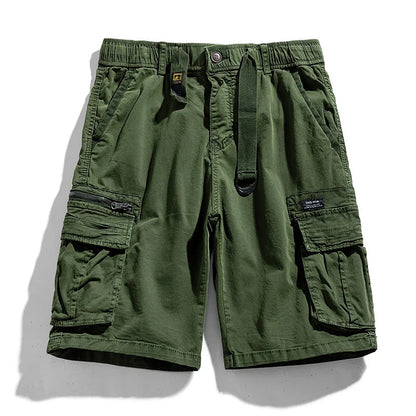 CAAYU Summer Mens Cargo Tactical Short Pants Multi-pocket Shorts Men Oversize Clothing Casual Fashion Jogger Outdoor Khaki Pants NexivoEdge