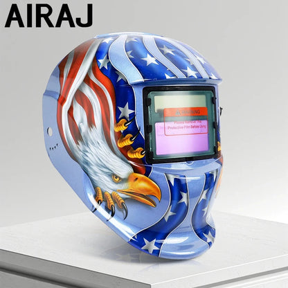 AIRAJ Welding Helmet Auto Darkening Welding Mask For TIG MIG ARC Welder Machine Large View True Color DIN9-13 93*42MM Vision NexivoEdge
