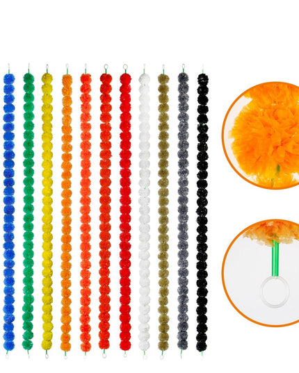 Diwali French Marigold Halloween Day Of The Dead Wedding Flower Strip NexivoEdge