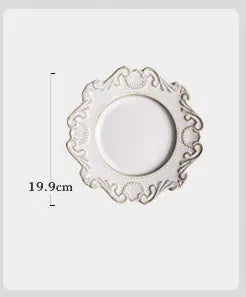 Elegant Baroque Porcelain Dinner Set NexivoEdge