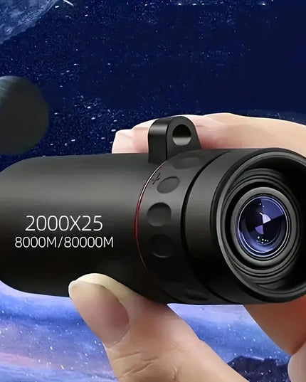 2000x25 HD Monocular Telescope Mini Portable Mobile Phone Telescope with Holder Outdoor Camping Hunting Birdwatching Telescopes NexivoEdge