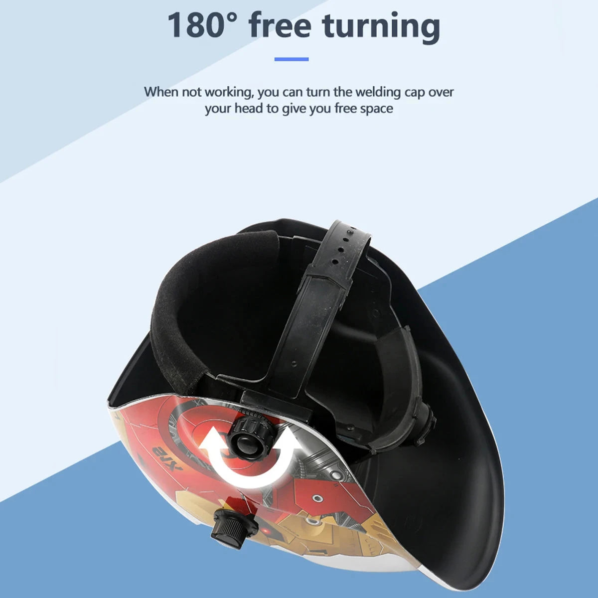 AIRAJ Welding Helmet Auto Darkening Welding Mask For TIG MIG ARC Welder Machine Large View True Color DIN9-13 93*42MM Vision NexivoEdge