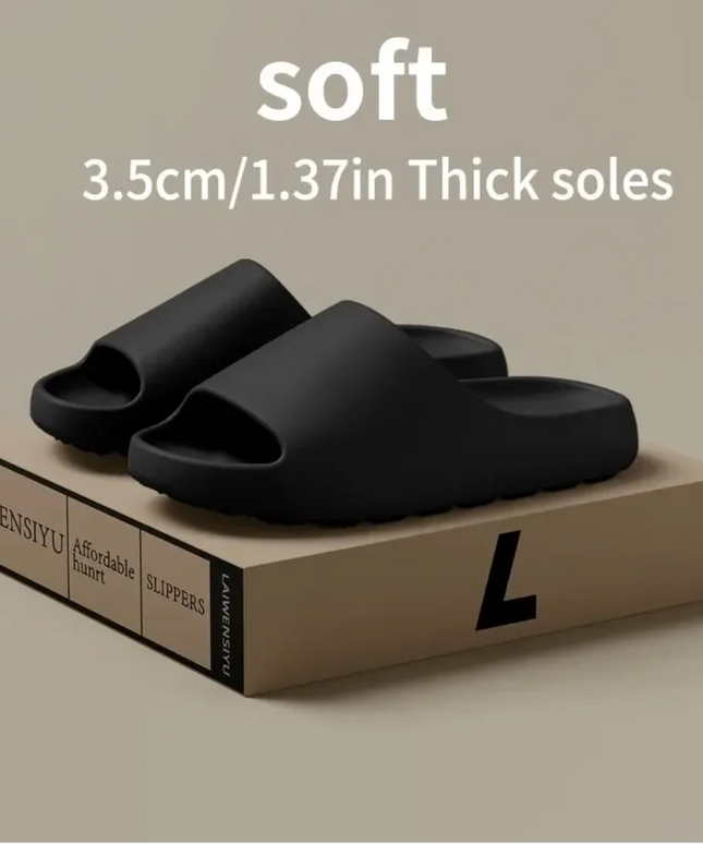 Coconut Slippers Cloud Thick-soled Sandals Summer Fashion Soft Bottom Beach Men Slippers Women's Sandals  EVA Slides NexivoEdge