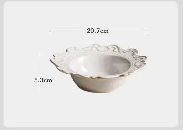 Elegant Baroque Porcelain Dinner Set NexivoEdge