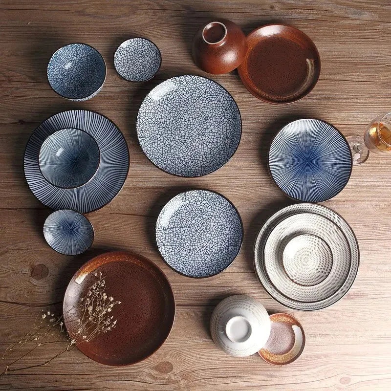 Japanese Ceramic Plates for Sushi and Snacks NexivoEdge