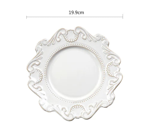Elegant Baroque Porcelain Dinner Set NexivoEdge
