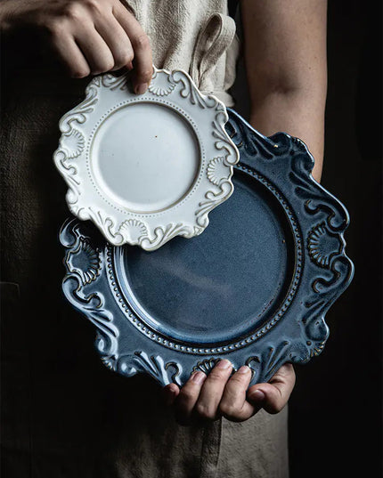 Elegant Baroque Porcelain Dinner Set NexivoEdge
