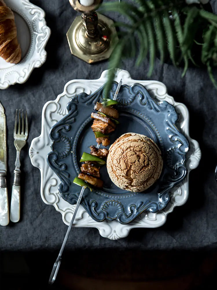 Elegant Baroque Porcelain Dinner Set NexivoEdge