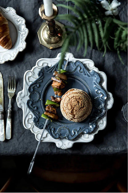 Elegant Baroque Porcelain Dinner Set NexivoEdge