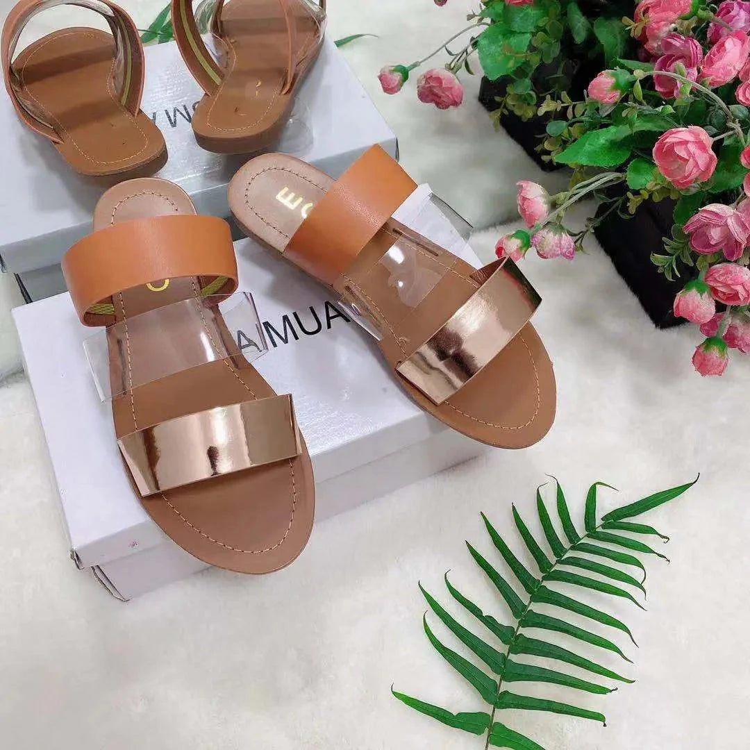 Fashionable Flat Slippers - European and American Style NexivoEdge