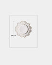 Baroque plate white 6 inches