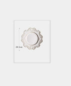 Baroque plate white 6 inches