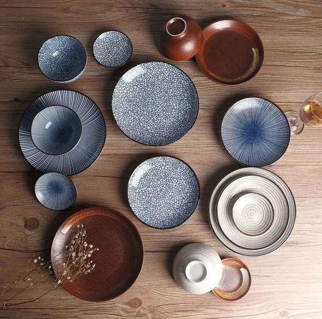Japanese Ceramic Plates for Sushi and Snacks NexivoEdge
