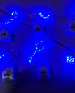 Blue / Small Square Box 1 M 10 Lights
