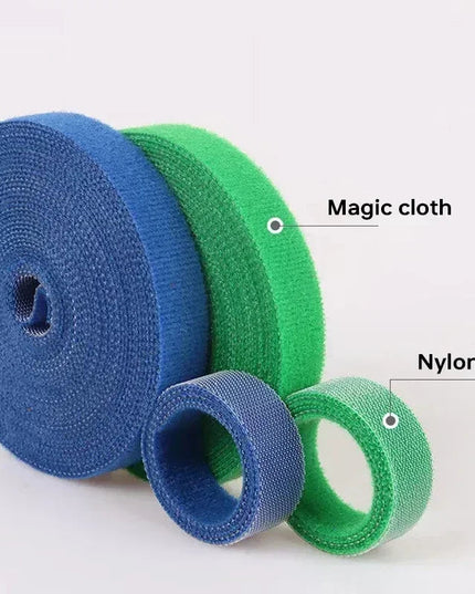 Wholesale 2/5M/Roll 12mm Width Cable Organizer USB Cable Winder Management nylon Free Cut Ties Mouse earphone Cord cable ties NexivoEdge