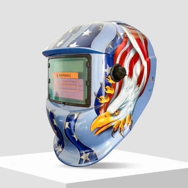 AIRAJ Welding Helmet Auto Darkening Welding Mask For TIG MIG ARC Welder Machine Large View True Color DIN9 - 13 93*42MM Vision - NexivoEdge
