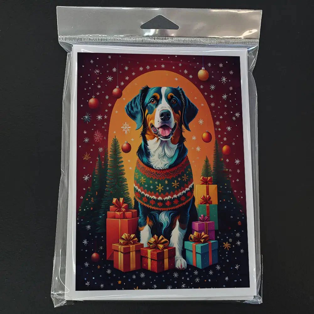 Appenzeller Sennenhund Holiday Christmas Greeting Cards Pack of 8 - NexivoEdge