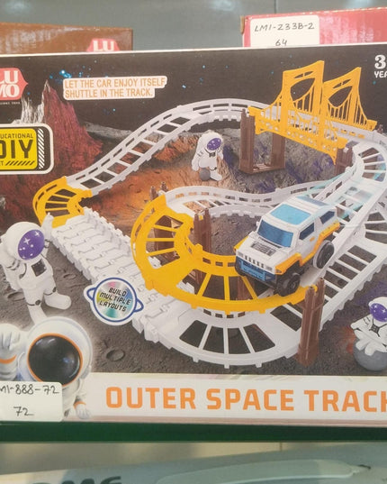 Astronaut Spaceship Track Set - Outer Space Toy Set for Kids - Nexivo