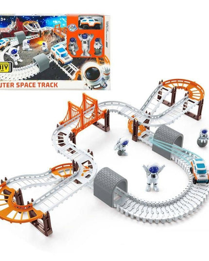 Astronaut Spaceship Track Set - Outer Space Toy Set for Kids - Nexivo