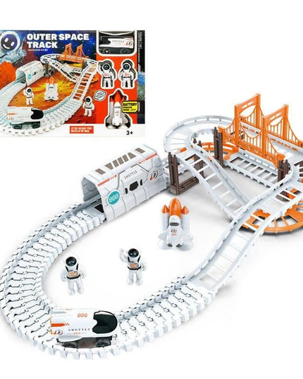 Astronaut Spaceship Track Set - Outer Space Toy Set for Kids - Nexivo