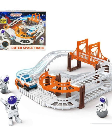 Astronaut Spaceship Track Set - Outer Space Toy Set for Kids - Nexivo