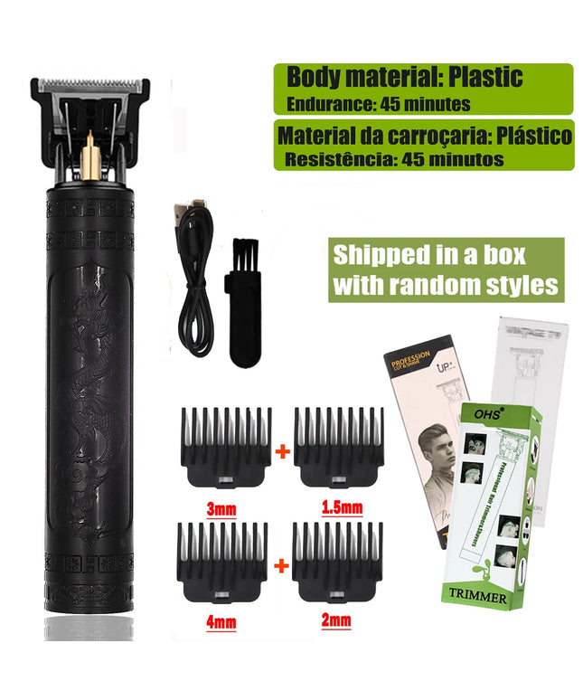 OHS Rechargeable  Vintage T9 Cordless Hair Cutting Machine Electric Shaver For Man Hair Clipper Barber Trimmer Beard Razors NexivoEdge