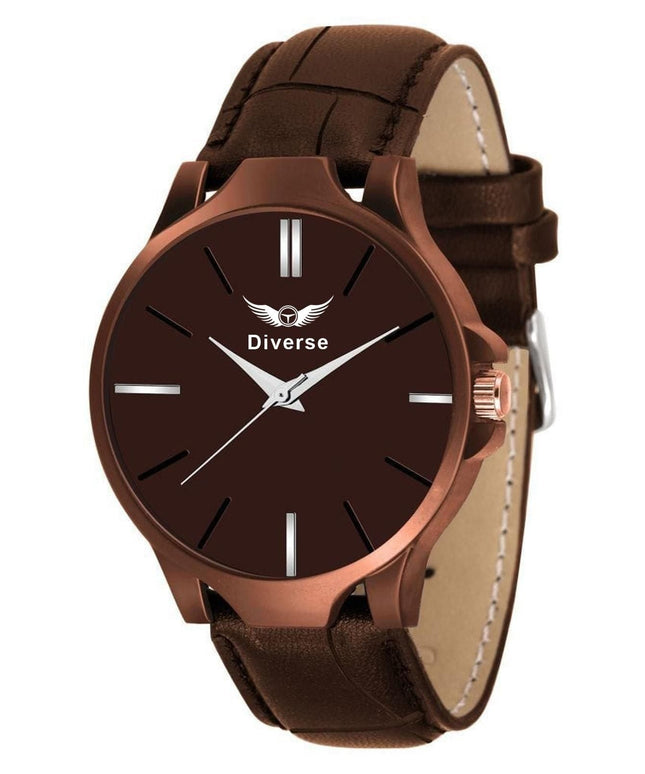 BD Men's Analog Leather Watch - Nexivo