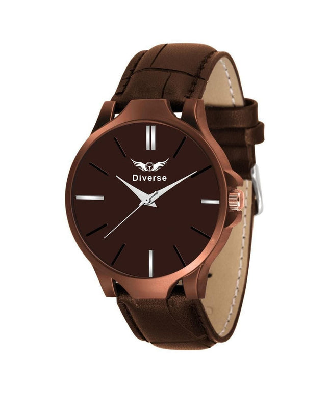 BD Men's Analog Leather Watch - Nexivo